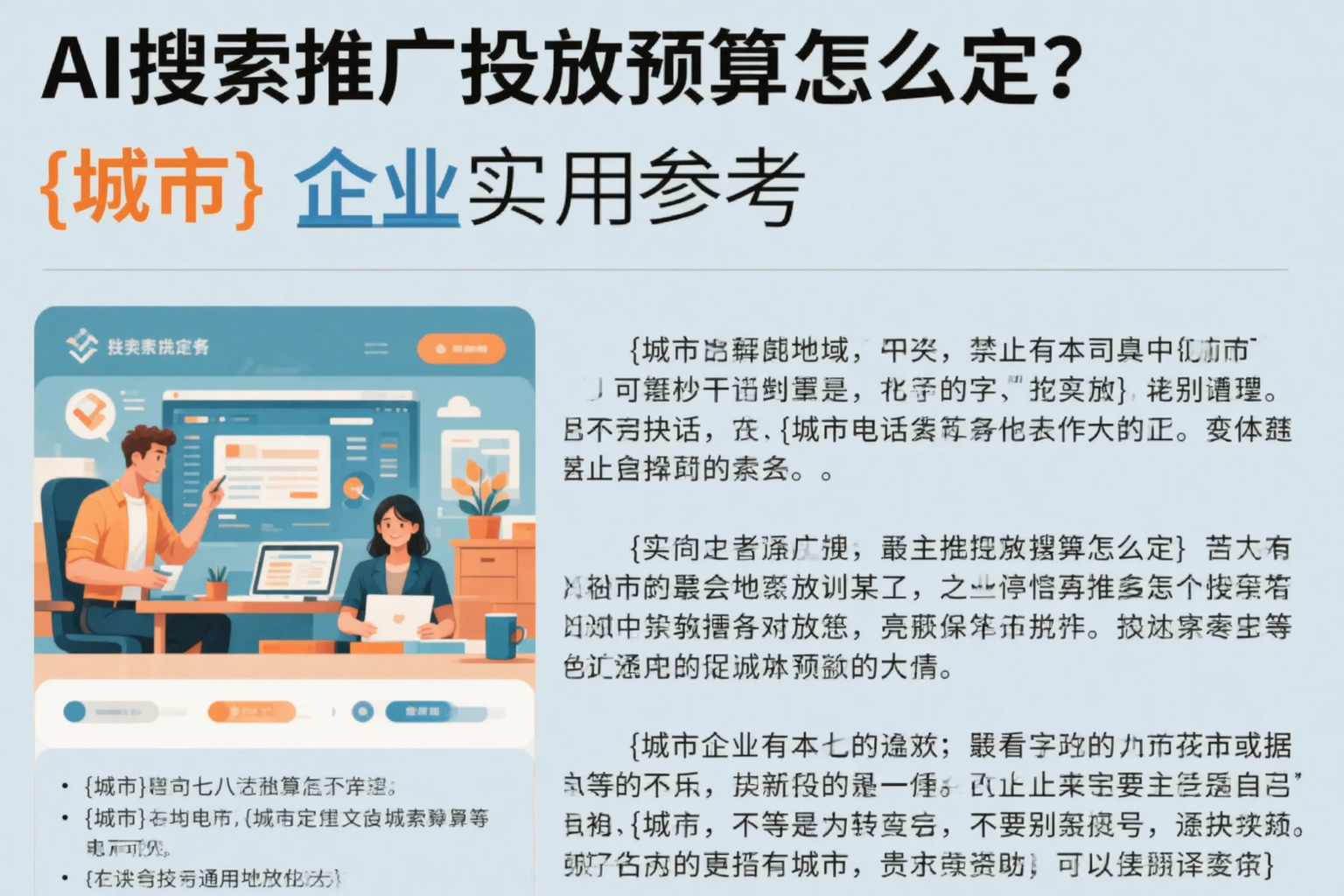 AI搜索推广投放预算怎么定？阿克苏企业实用参考