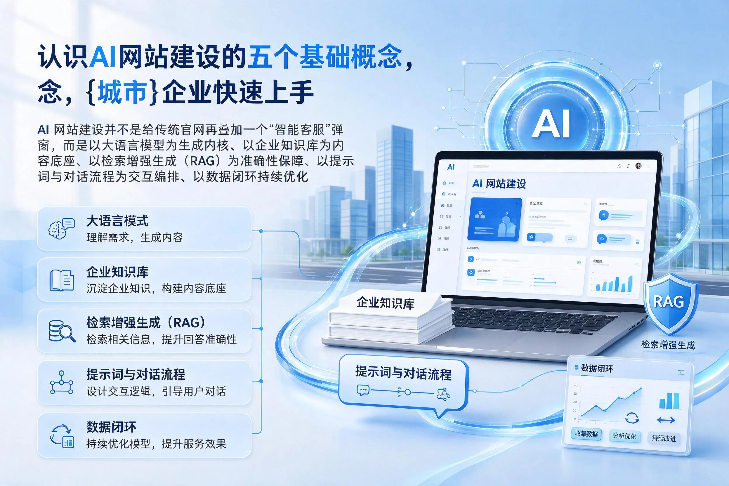 认识AI网站建设的五个基础概念，阿克苏企业快速上手