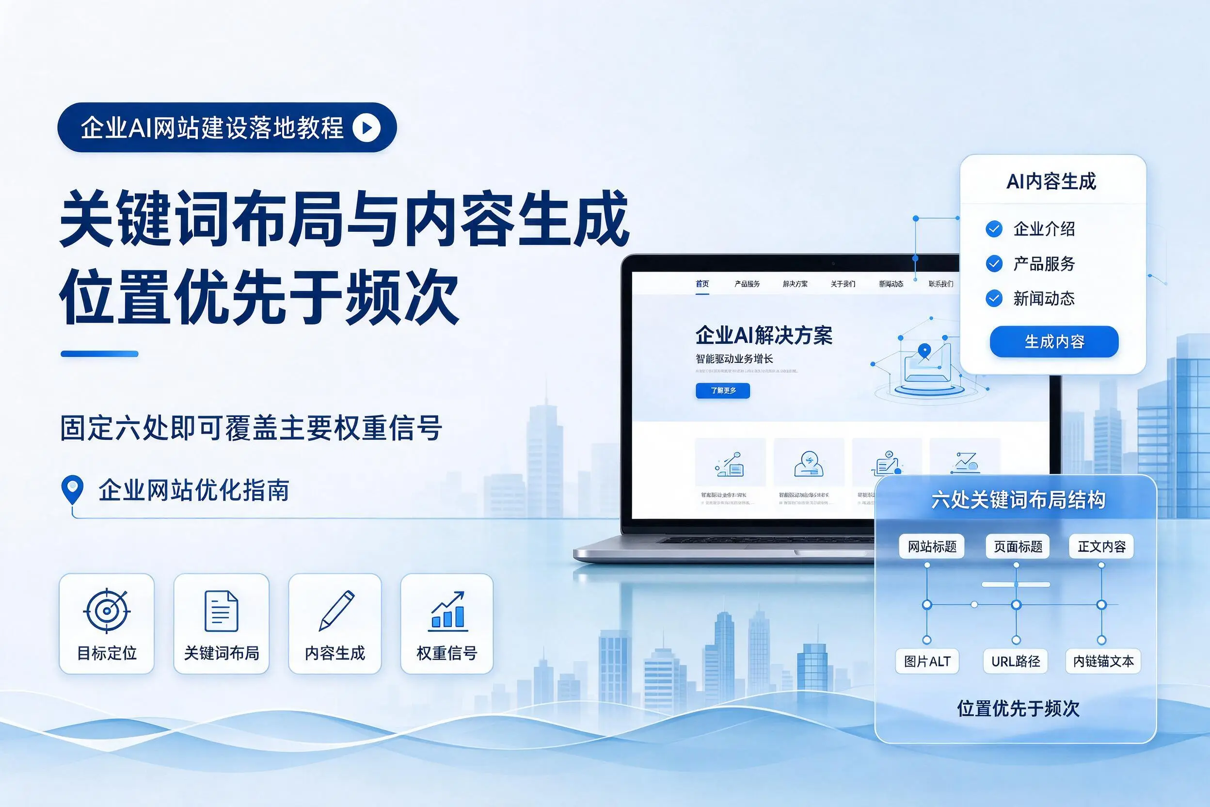 阿克苏企业AI网站建设落地教程：关键词布局与内容生成